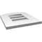 Ekena Millwork Arch Top Surface Mount PVC Gable Vent: Non-Functional, w/ 3-1/2"W x 1"P Standard Frame, 14"W x 14"H GVPAR14X1401SN - alternate 2